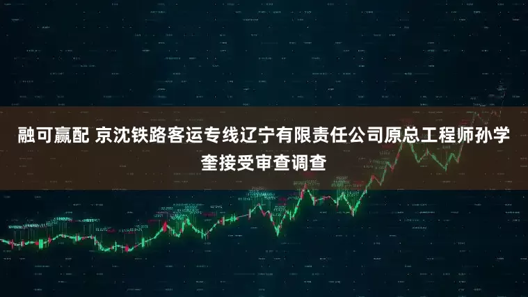 融可赢配 京沈铁路客运专线辽宁有限责任公司原总工程师孙学奎接受审查调查